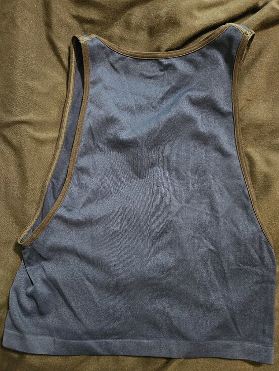 Urban Outfitters Tops - Xl Urban Outfitters Navy Blue Tank Top with Brown Trim